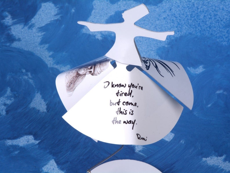 Tanzender Derwisch Mit Rumi Sufi Mystische Liebe Zitate Und Gedichte Sufi Native Tänzerin Figur Für Spirituelle Heilung Wirbelnden Sufi Für Feng