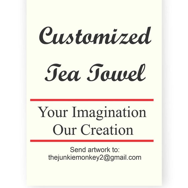 Custom Tea Towel, Keepsake Kitchen Dish Towel, Personalized Bath Hand Towel