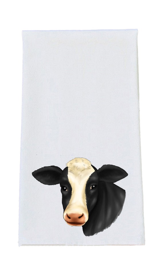 Cow Print Kitchen Towel Hand Towel Hostess Gift Kitchen Etsy