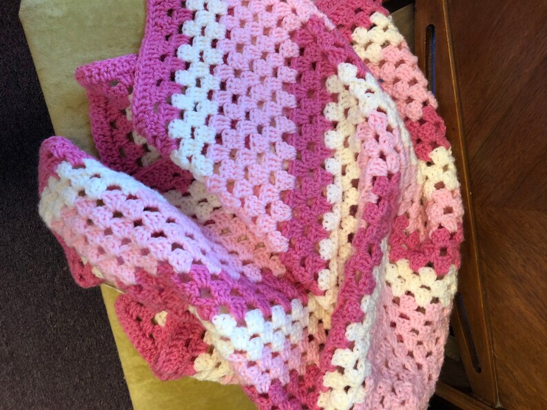 Granny Square Baby Blanket. Etsy