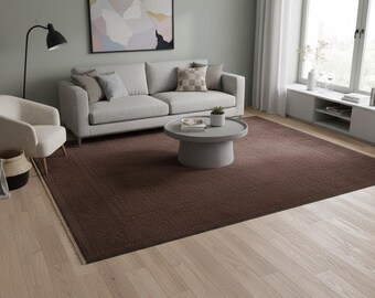 5'x7' Handmade Wool Turkish Rug: Avant-Garde Bohemian Area Rug