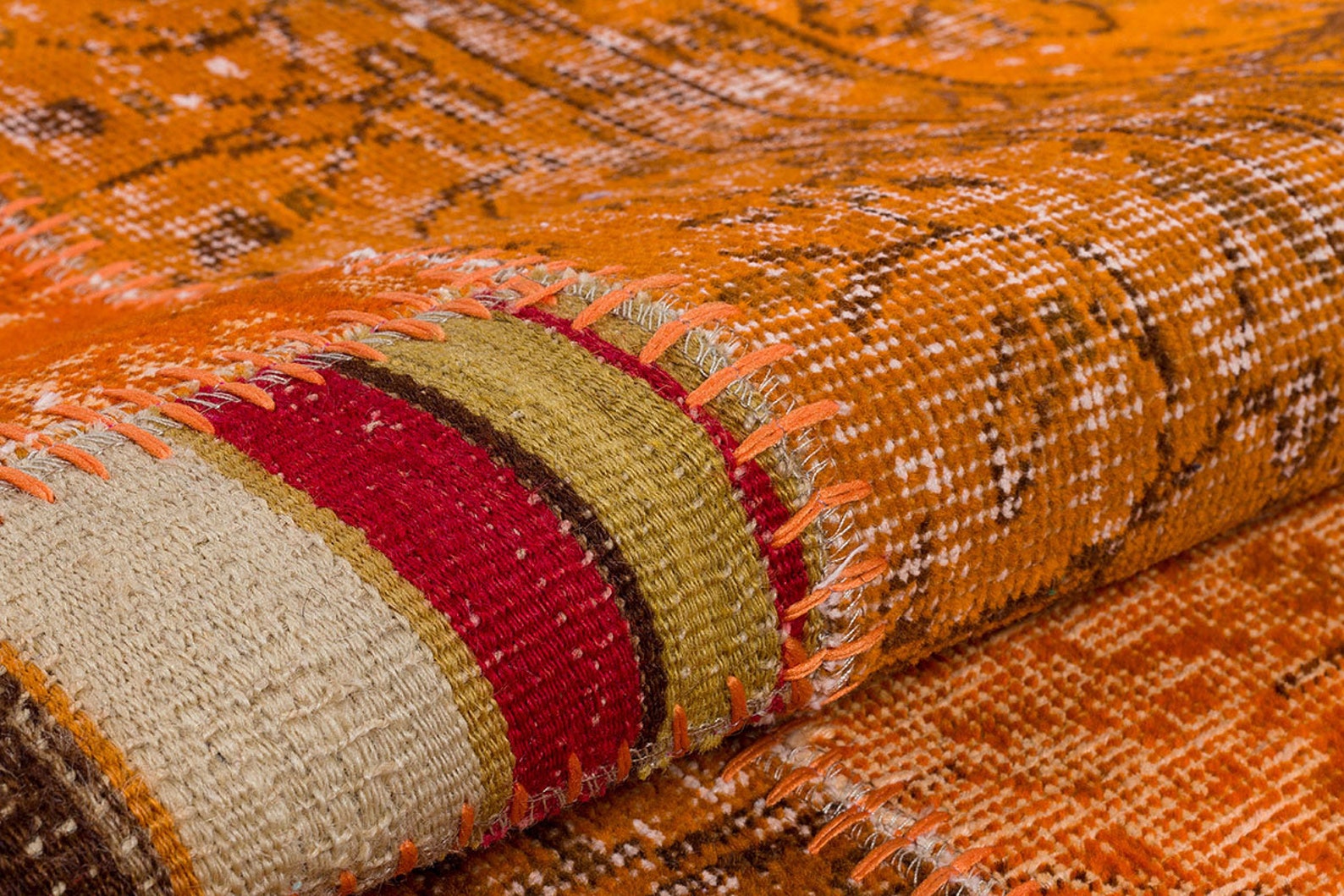 Turkish Rug, 2.6x9.3 Ft, Patchwork Rug, Runner Rug. Anatolian Rug