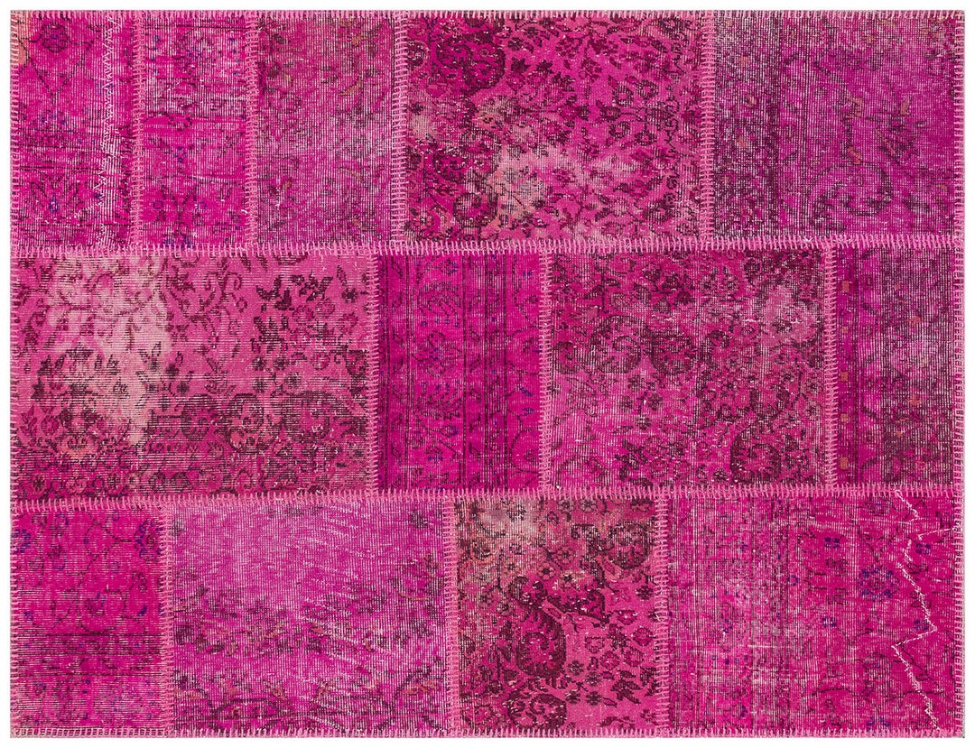 Turkish Rug, 4.7x6.10 Ft, Patchwork Rug, Anatolian Rug, Modern Rug