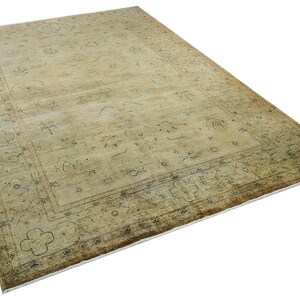 Vintage Rug, 6&#39;7&#39;&#39; ft x 9&#39;11&#39;&#39; ft, Turkish Rug, Handmade Rug, Wool Rug, Persian Rug, Home Decor, Turkish Carpet, Decorative Rug, Beige Rug