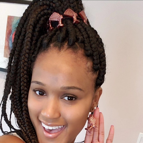 Nefertiti Hair Bun Wrap Afrocentric Hair Wrap Etsy