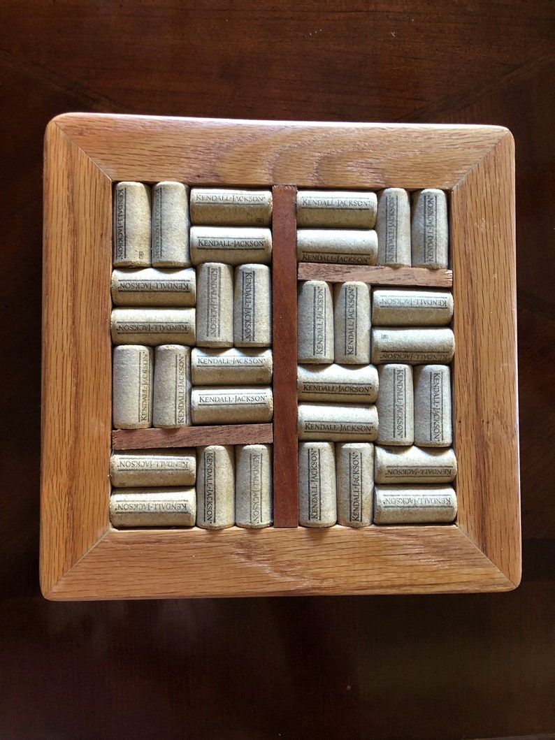 Custom Wine Cork Trivet & Hot Plate Handmade Etsy