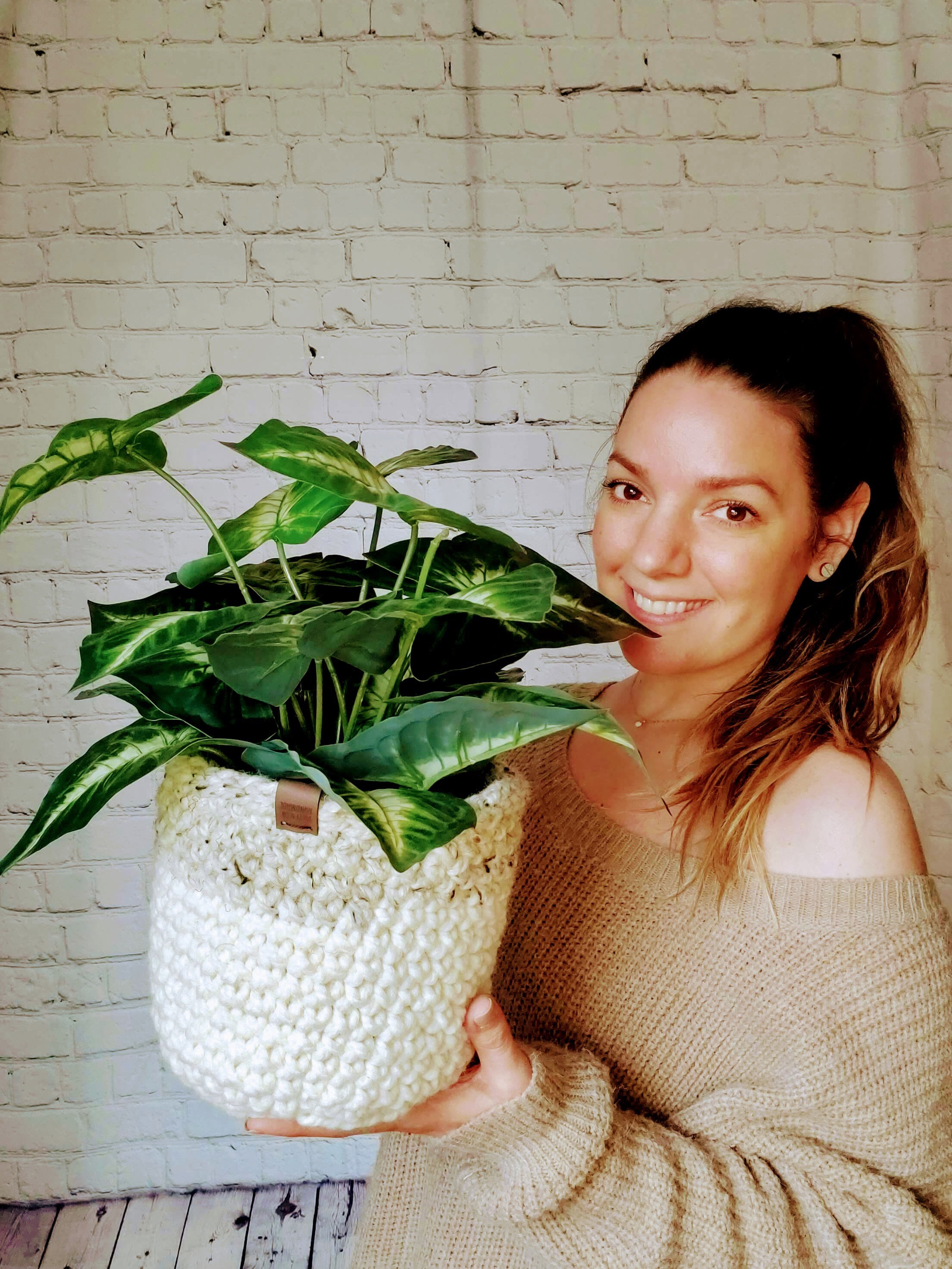 Crochet Plant Baskets // Handmade Baskets // Soft and Flexible Make up
