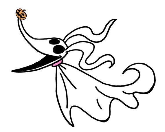 Download Nightmare Before Christmas Zero Svg File Instant Download Etsy PSD Mockup Templates