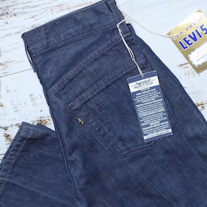 Jeans LEVI'S a zampa d'elefante, Sta-Prest for Gals DEADSTOCK, pantaloni con piega centrale taglia W27 L34