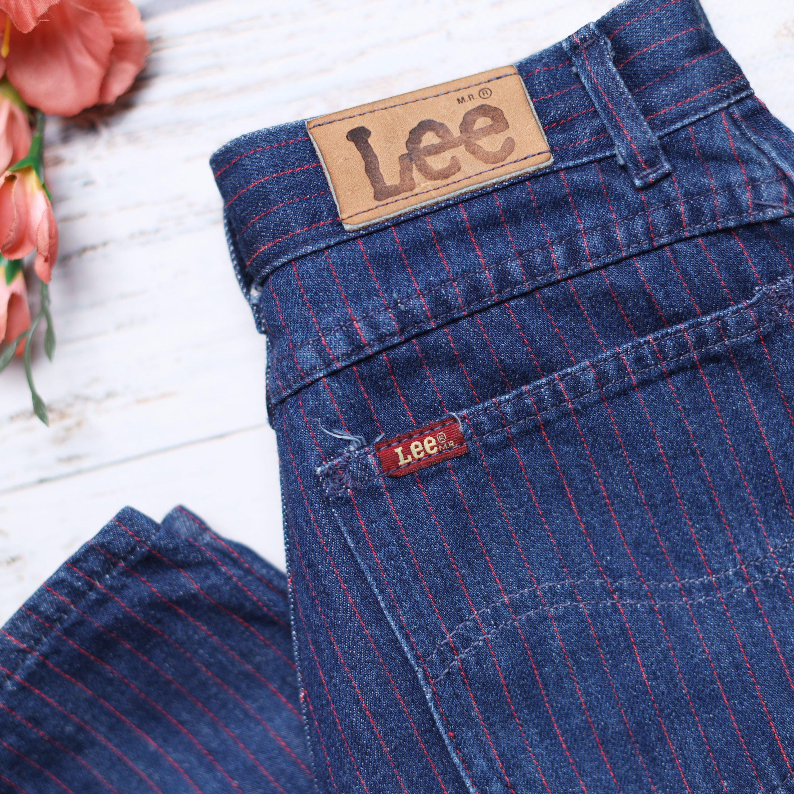 Pinstriped Lee Jeans - Etsy