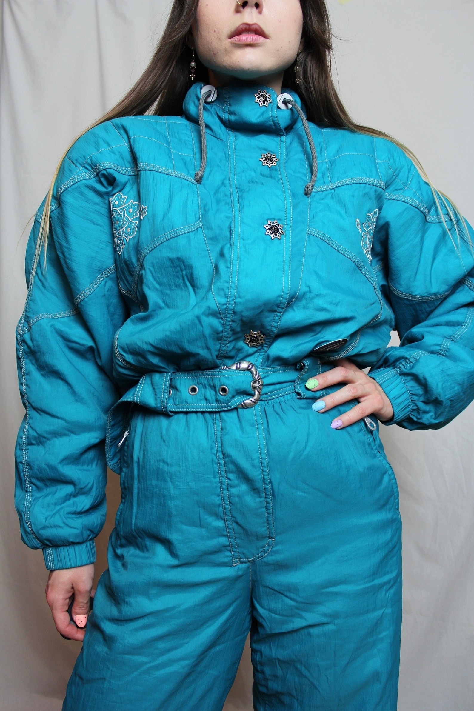 Women's Winter Ski Suit HIBERNIA Vintage Turquoise Ski Etsy