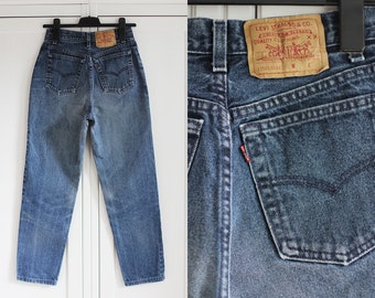 Levi's 501 W27-28 USA jeans, Vintage Levis 17501 0163 jeans size 9 USA 90's