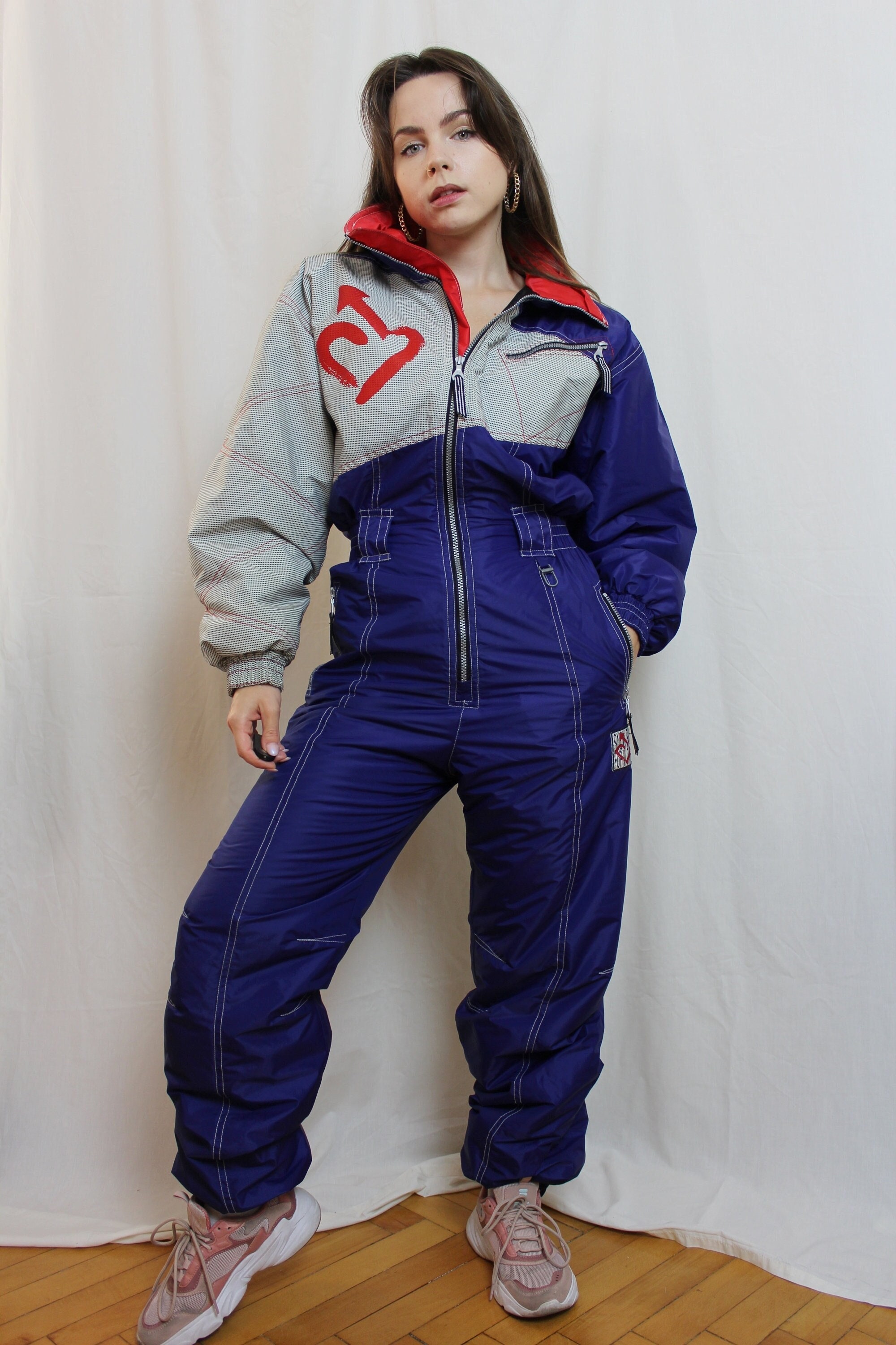 Bohemian Women Ski Jumpsuit, Ski Winter Suit, Winter Suit