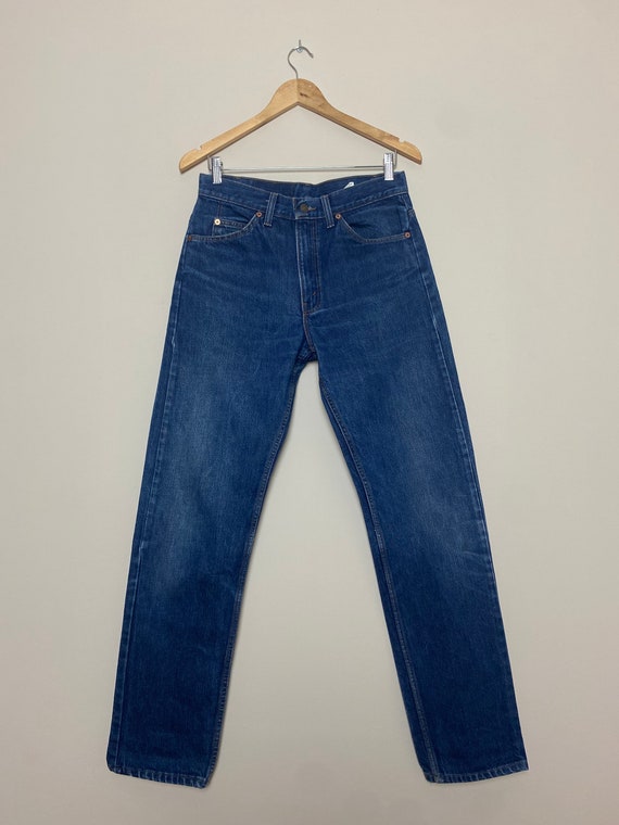 Levi's 505 Size 31 Jeans Dark Blue Wash Size W31 L34 - Etsy