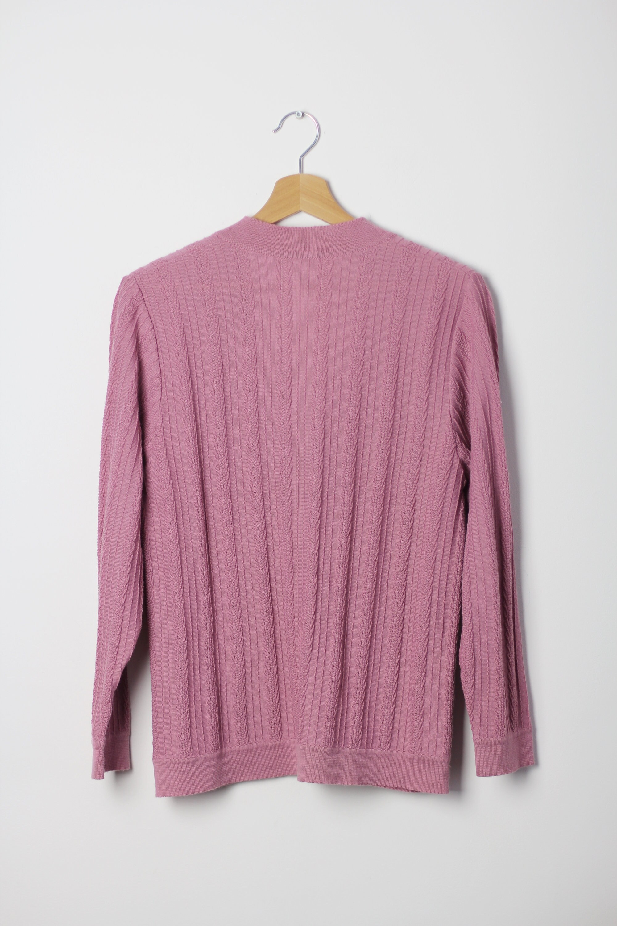 Pink women cardigan Vintage button down sweater jumper Etsy