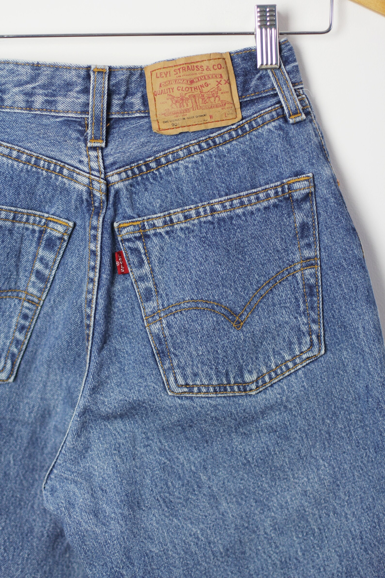 LEVI'S 901 jeans size 24 Vintage blue denim pants in size | Etsy