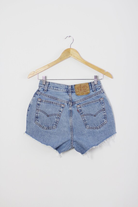 LEVI'S 17501 size 27 shorts, 80s Rare ultra high rise… Gem