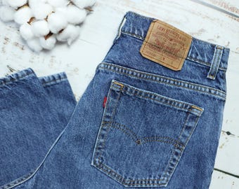 Levi's 505 Jeans Size 28x32 USA Blank Red Tab - Etsy