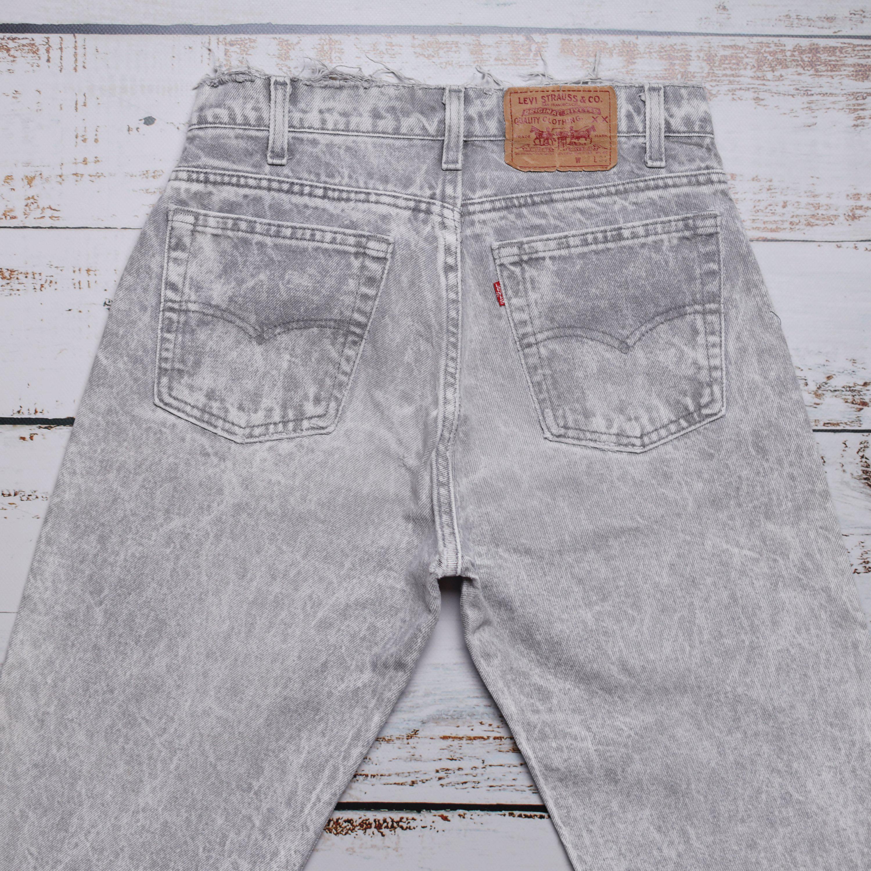 Vintage White Levis 505 - Etsy