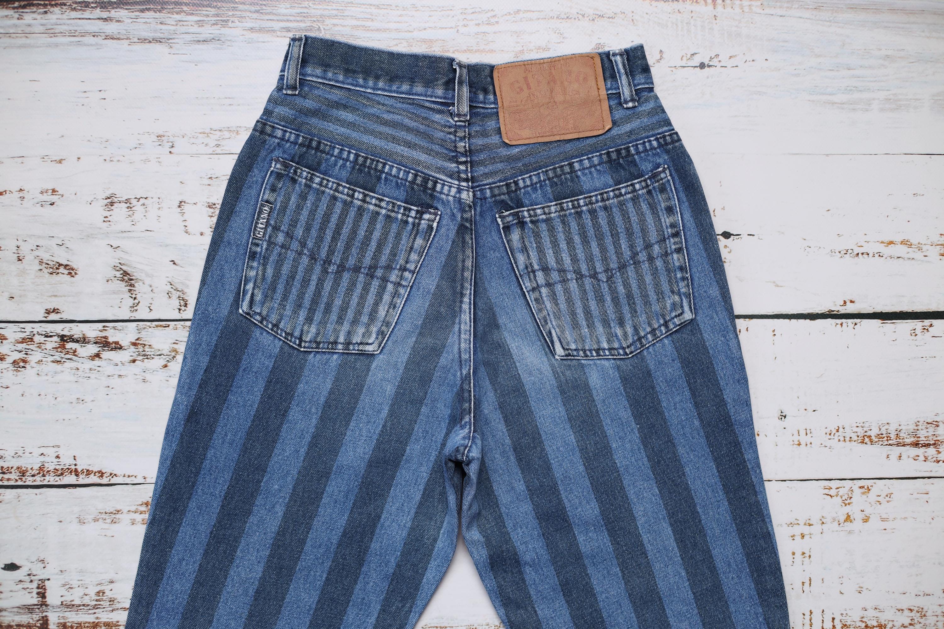 90s Striped Jeans - Etsy Canada