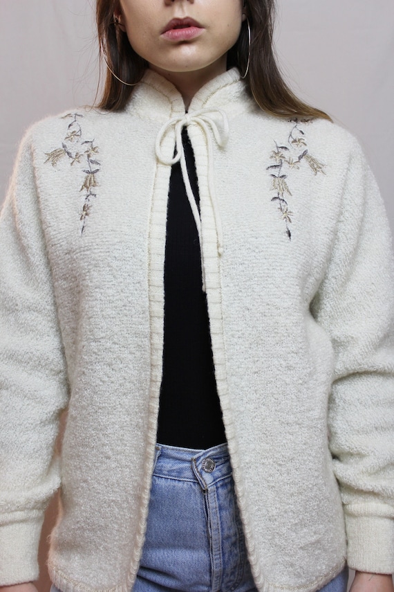 Vintage ESCADA by SRB cardigan sweater, 70's/80's 