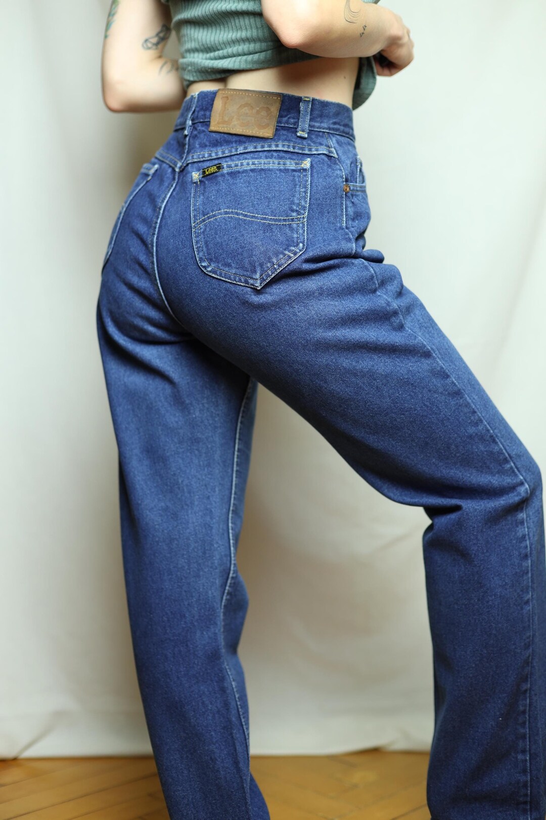 80s LEE Riders Jeans Union Label USA Size W26 L30 - Etsy