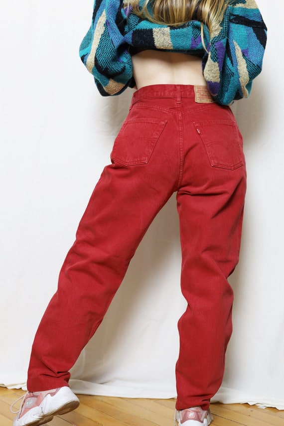 LEVI'S 901 Jeans Vintage Red Levis Jeans in Size W28 L29 - Etsy