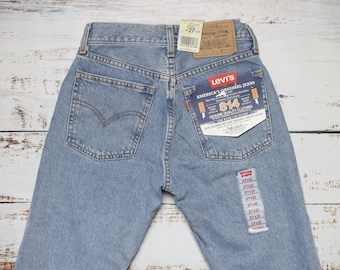 Vaqueros Levi's 814 de stock muerto, talla W26 L32, denim azul claro vintage, perneras rectas