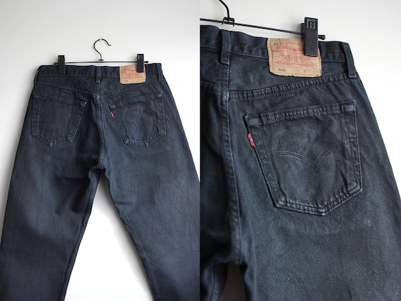 levi's black 501 jeans