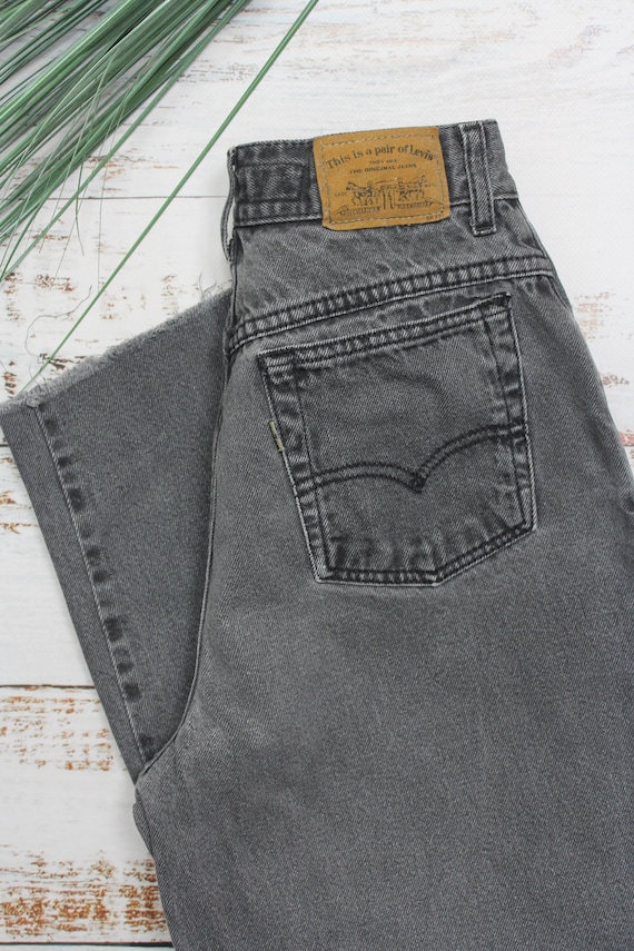 Levi's 900 Series Jeans With Brown Tab, Vintage 80s/90s Gray Levi's 900 Series Jeans With Brown Tab, Vintage 80s/90s Gray