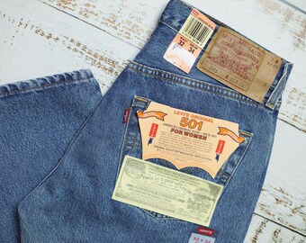 Levi's 501 Original Homme (2002) - Taille W34 L30 - Bleu - Comme Neuf