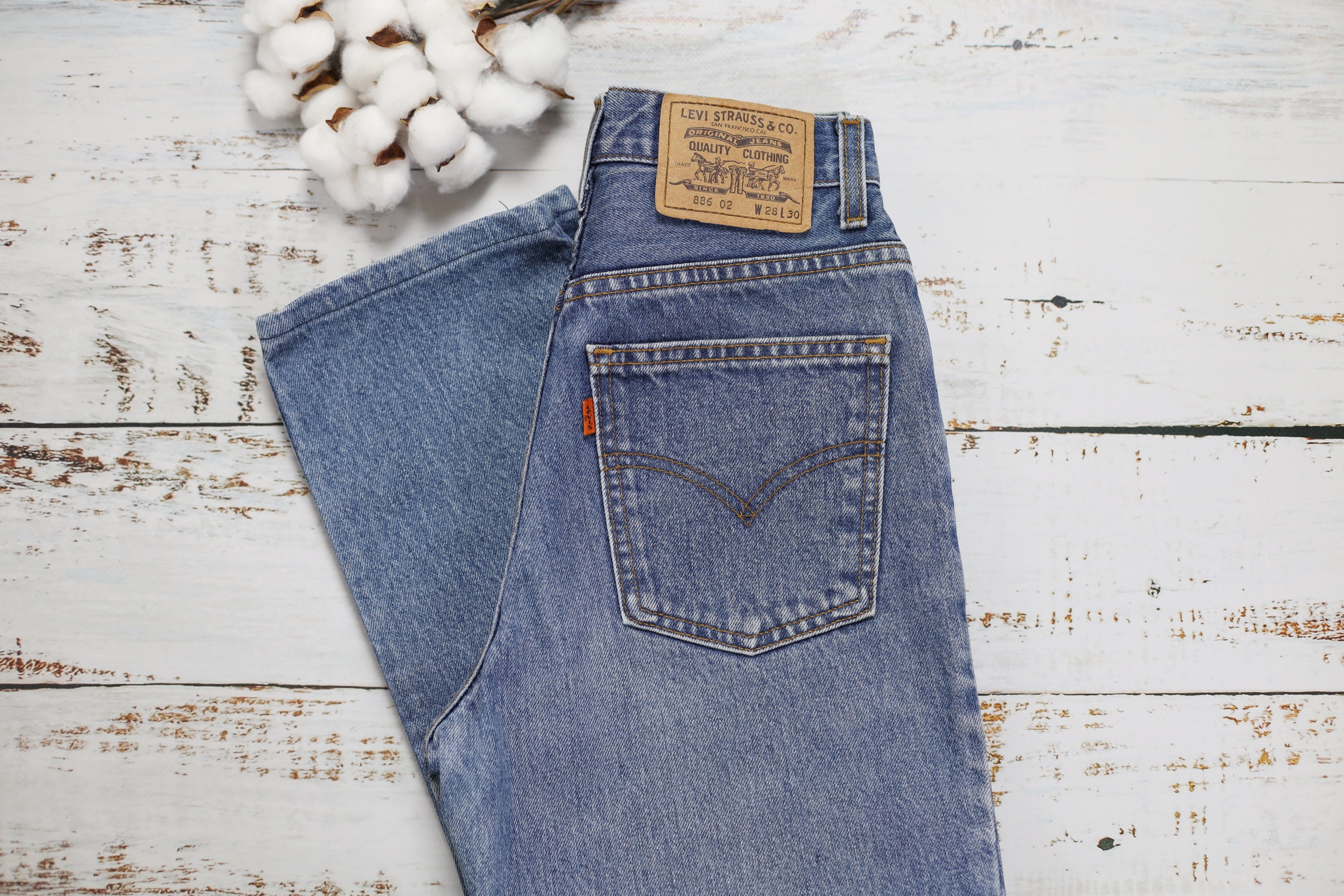 リーバイス 886 サイズ25-26 ジーンズ（小柄な方向け）、ヴィンテージ