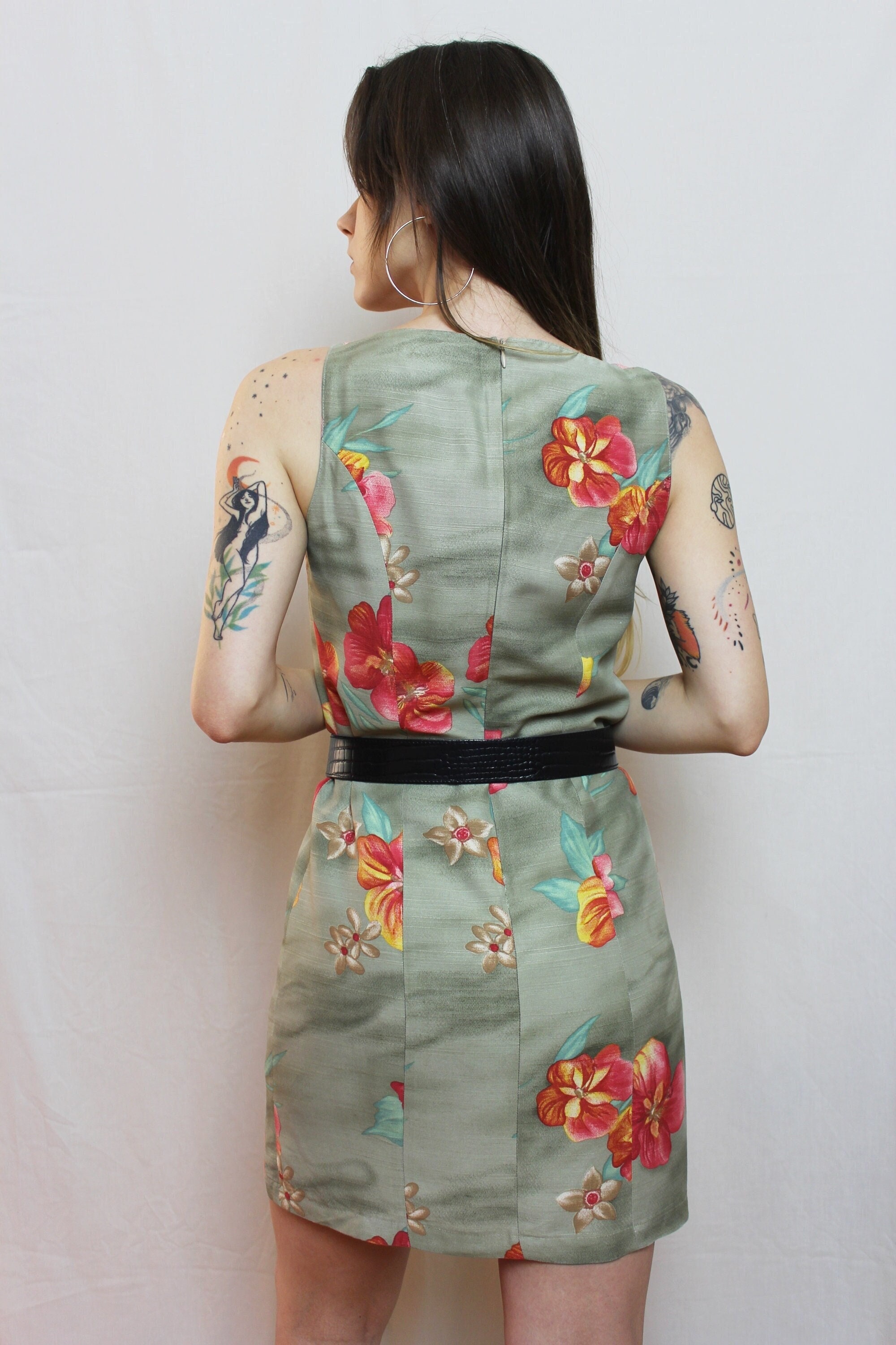 slim fit dress slacks Sadie Maxi Dress Green Hibiscus Jacquard XL / Green main image 1