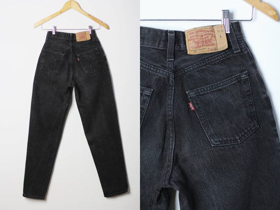 LEVI'S 901 jeans size 22, Vintage black denim pant