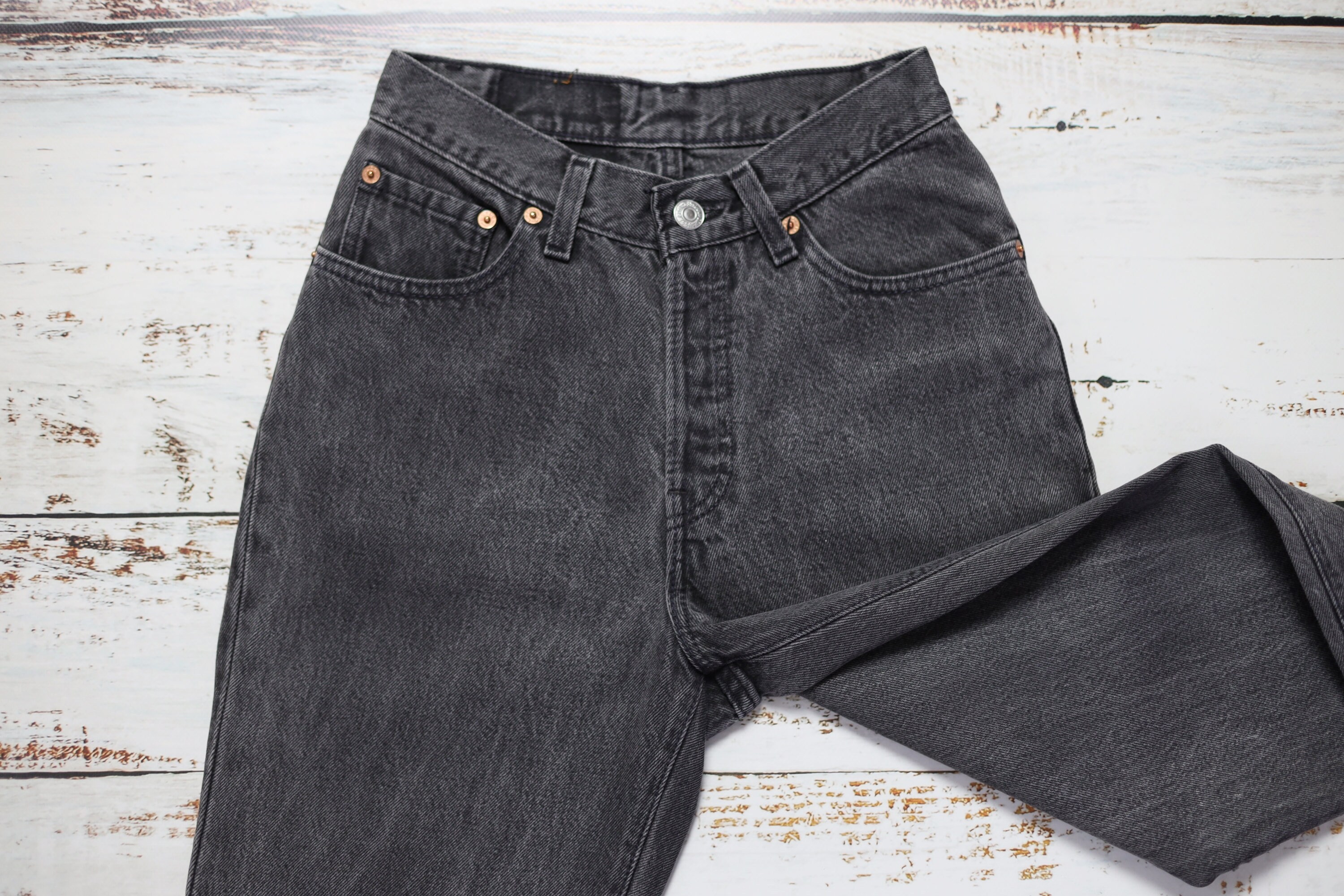 80s Levi's 17501 Jeans W26 Made in USA, Gray Levis 501 Jeans 80s Levi's 17501 Jeans W26 Made in USA, Gray Levis 501 Jeans