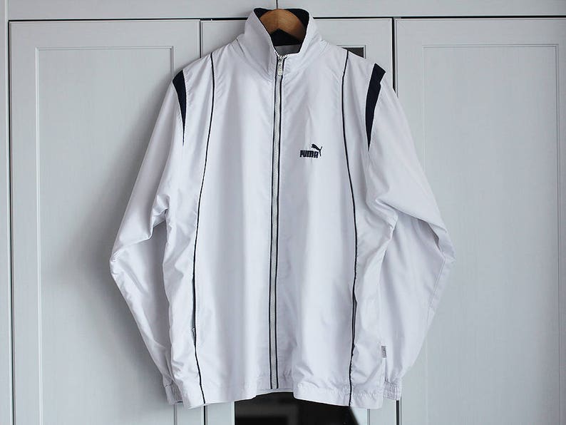 puma windbreaker white