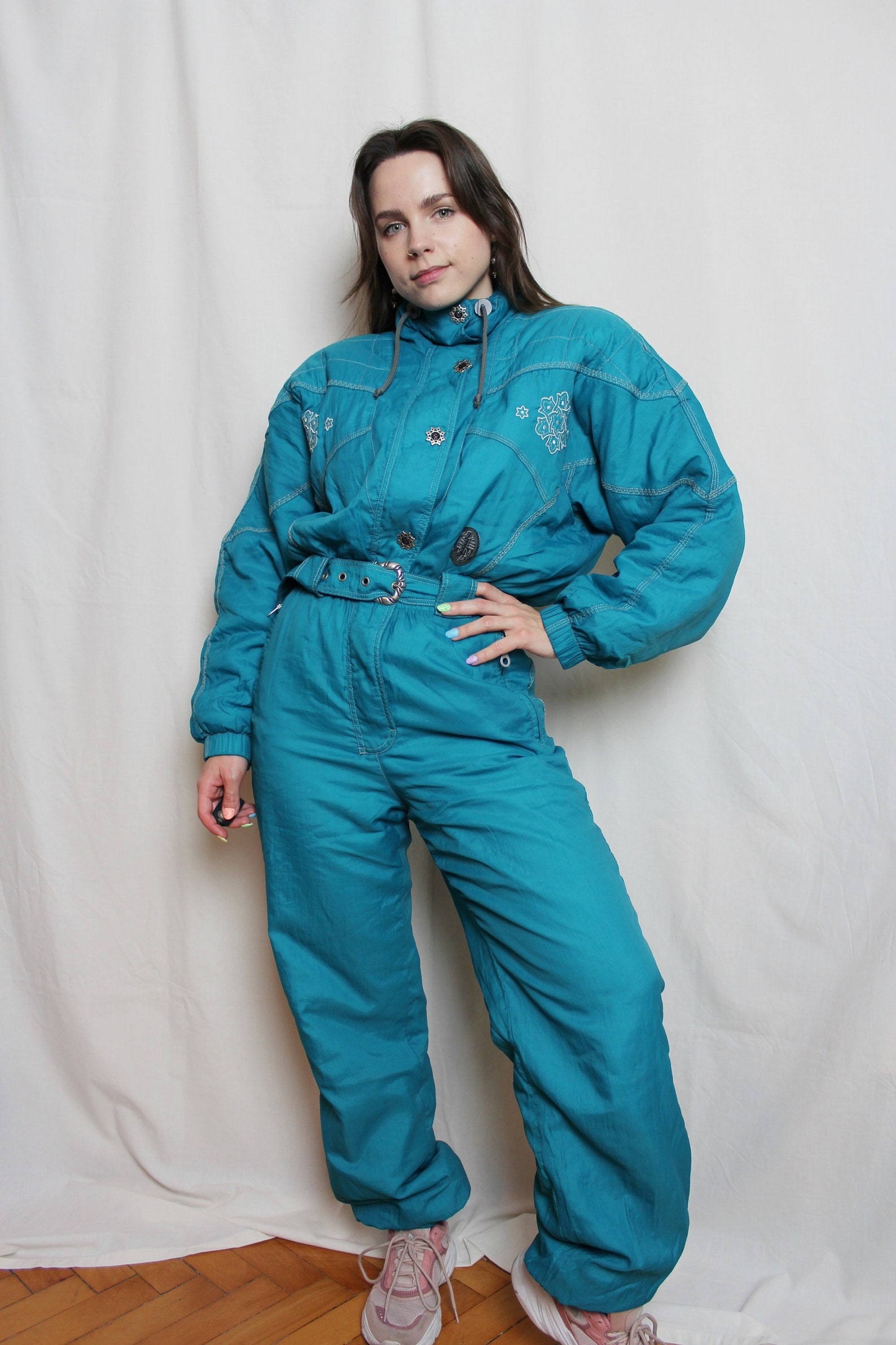 Women's Winter Ski Suit HIBERNIA Vintage Turquoise Ski Etsy
