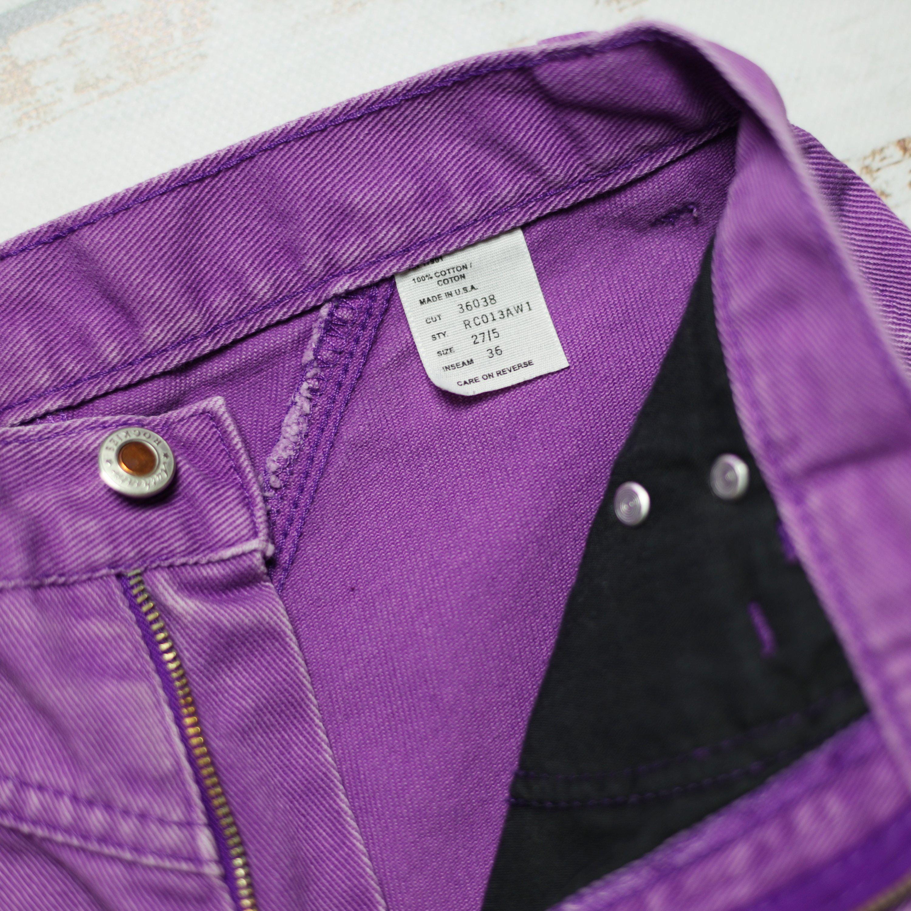 ROCKY MOUNTAIN jeans W26 L32, Western-style purple violet bareback 