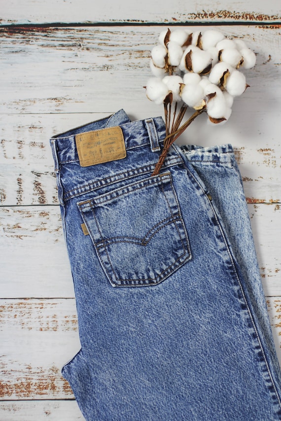 Levi's 573 acid wash jeans, Vintage ultra high ri… - image 10