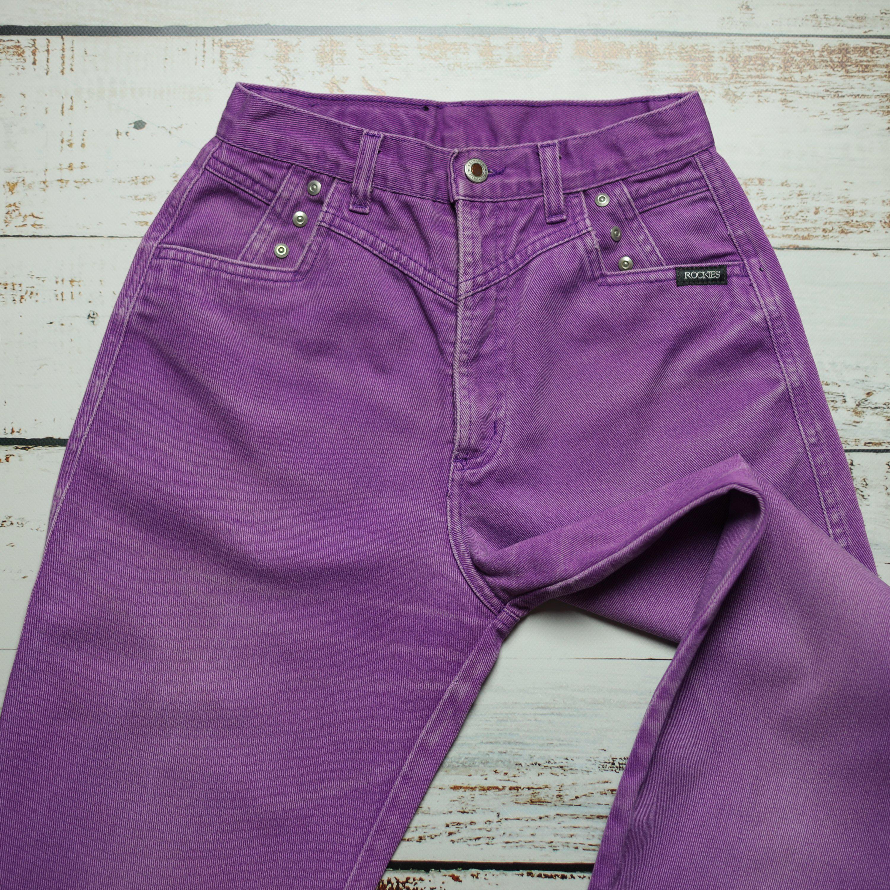 ROCKY MOUNTAIN jeans W26 L32, Western-style purple violet bareback 