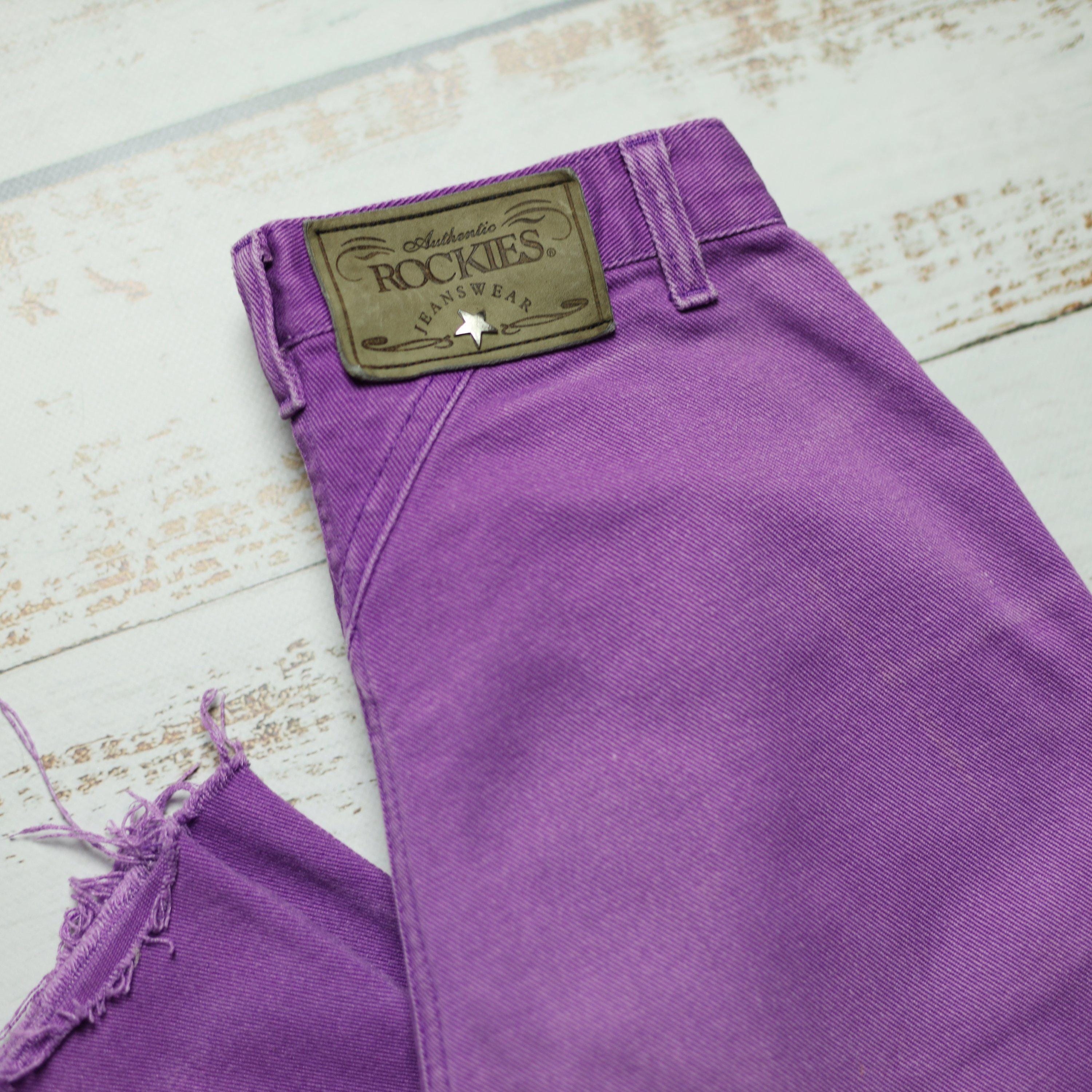 ROCKY MOUNTAIN jeans W26 L32, Western-style purple violet bareback 