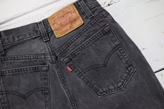80s Levi's 17501 jeans W26 made in USA, Gray Levi… - image 7