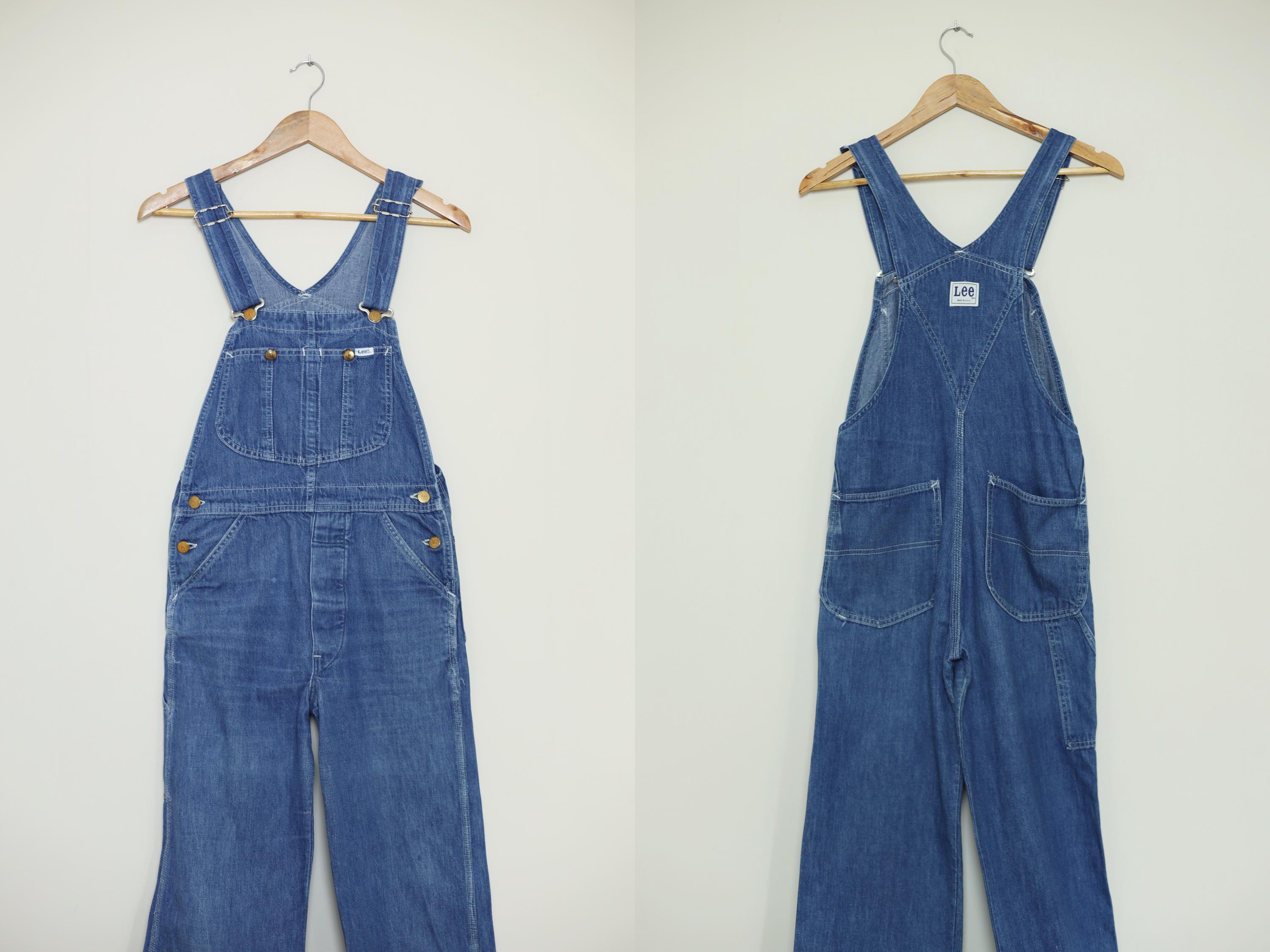 パンツ Lee DUNGAREES VINTAGE OVERALLS 2024AW Vintage Lee Dungarees Dark Blue Denim Button Fly Bib