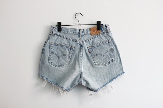 LEVI'S 901 jean shorts, Vintage light blue denim … - image 1