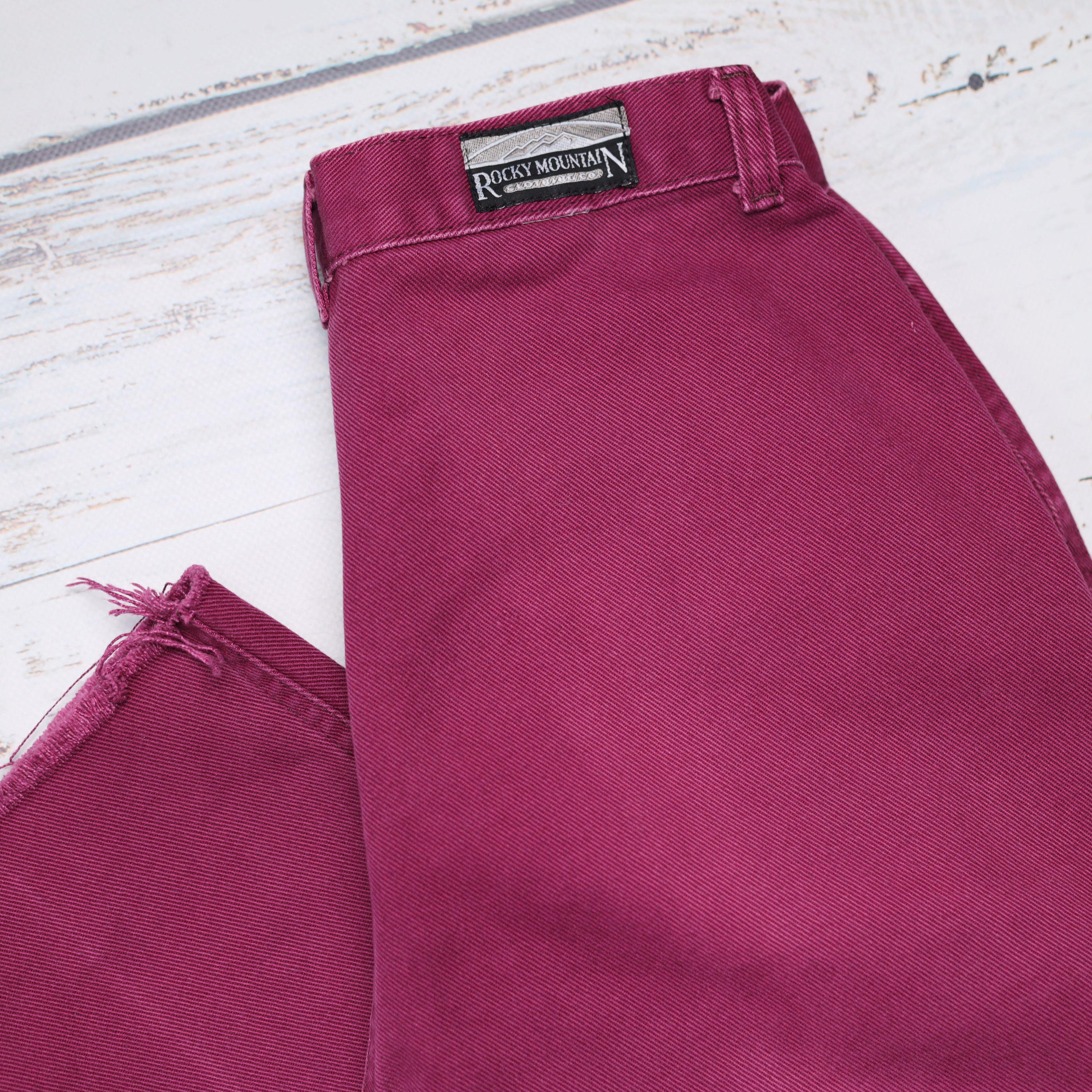 Rocky Mountain jeans W27-28, Plum magenta denim Western style 