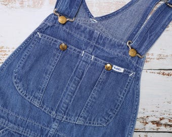 1970s LEE Denim Bib Overalls, Blue Jelt Denim Dungarees - Etsy