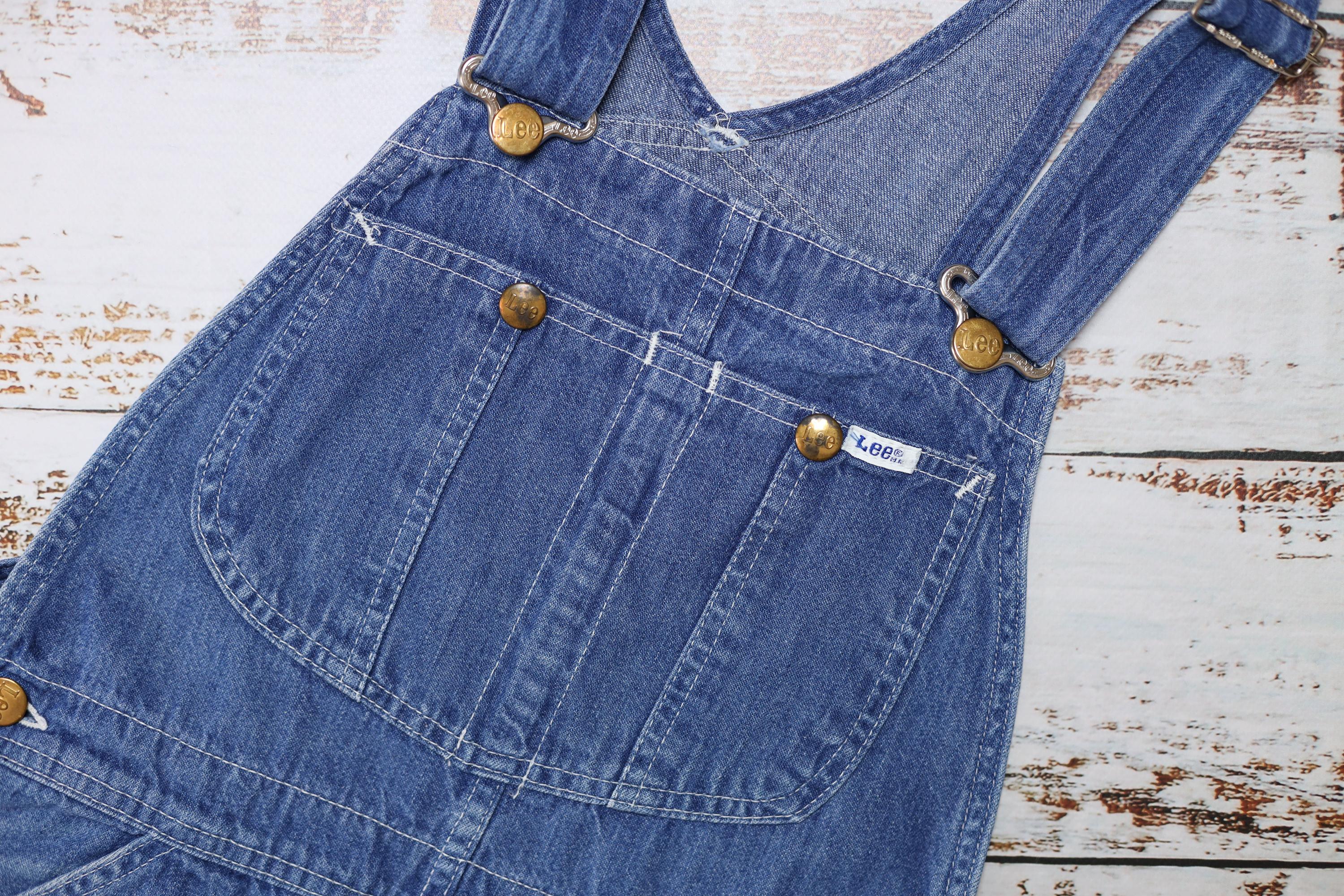 1970s LEE Denim Bib Overalls, Blue Jelt Denim Dungarees - Etsy