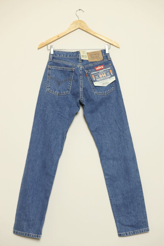 Levi's 814 Jeans Size XS DEADSTOCK, Vintage Mid Blue Denim W26 L30
