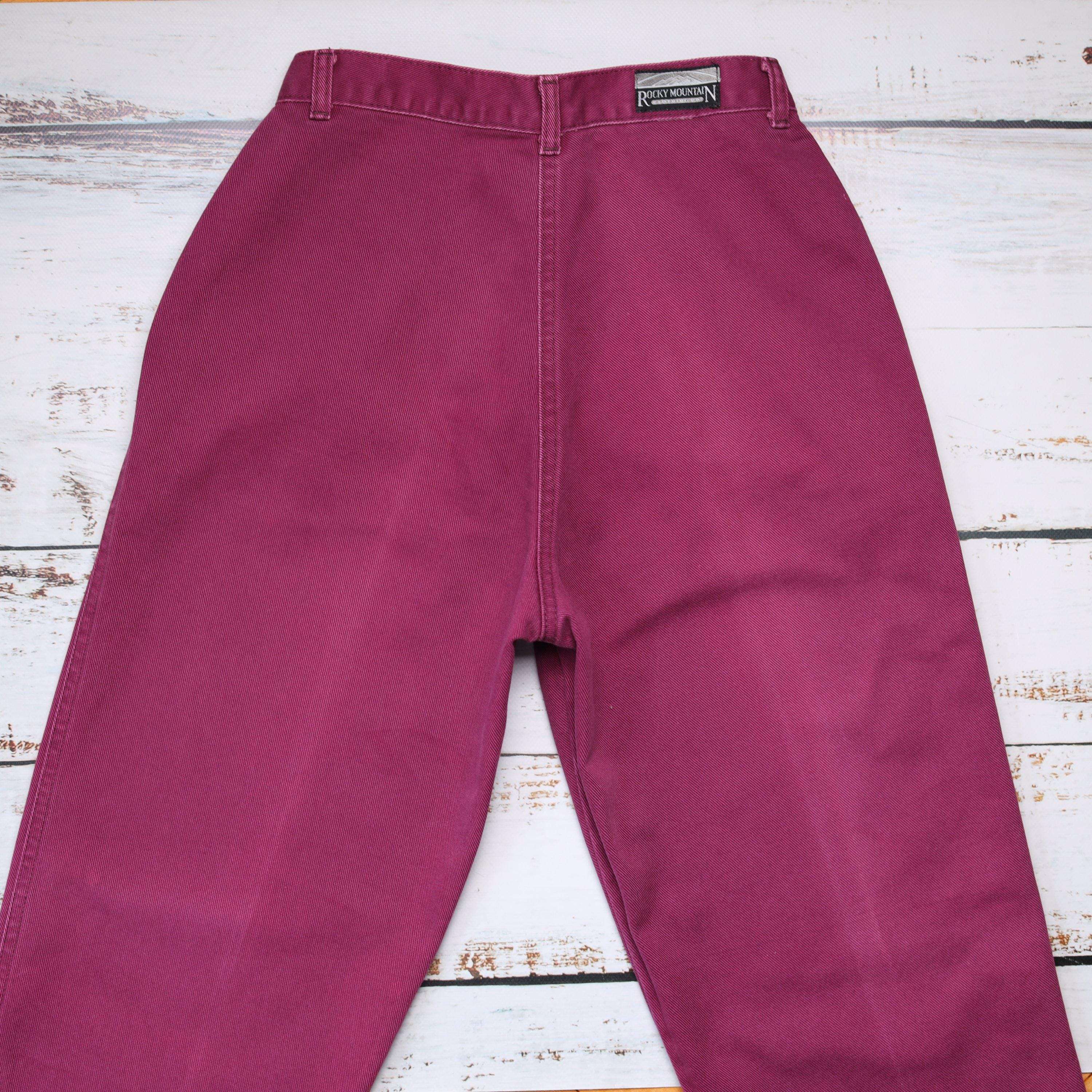 Rocky Mountain jeans W27-28, Plum magenta denim Western style 