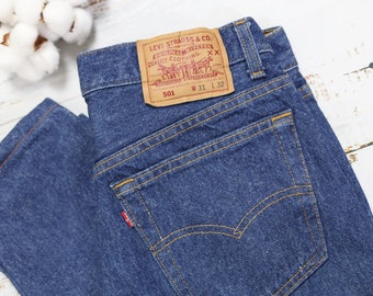 Levi's 501 90s Vintage Made in USA W30 L32 Actual Size